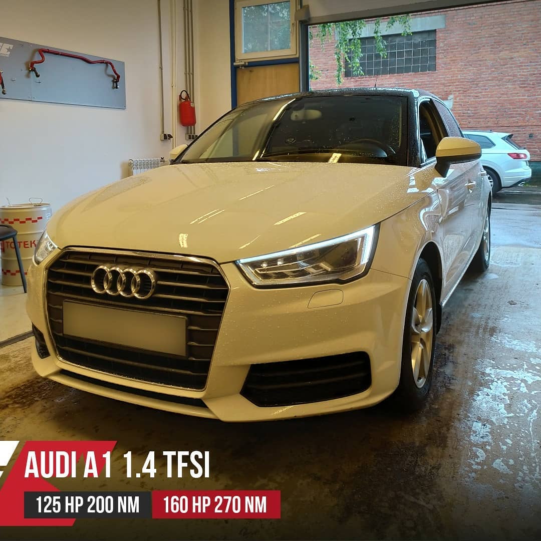 Чип тюнинг Audi A1 1.4 TFSI - 125hp 200Nm - Stage1 - 160hp 270Nm + S-tronic DQ-200